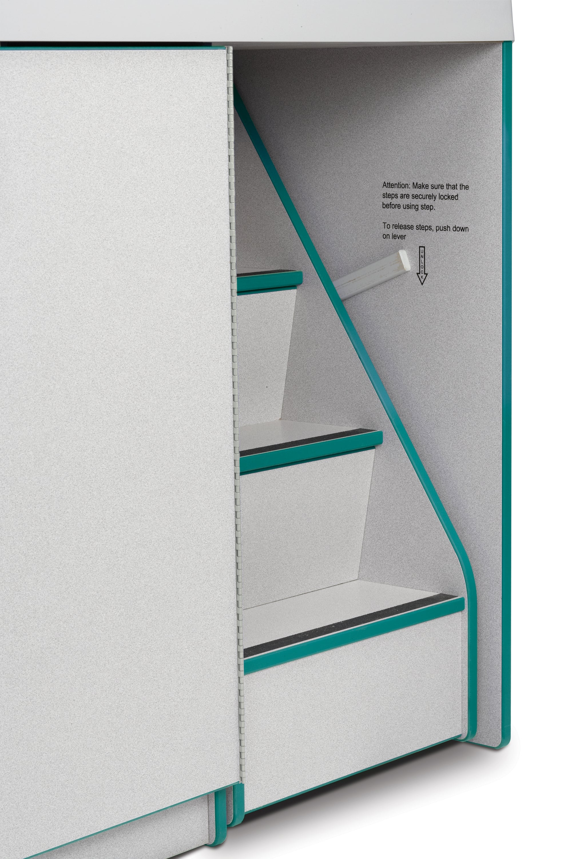 #1299 Rainbow Accents® Diaper Changer W/Stairs - Right