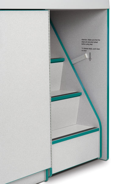 #1299 Rainbow Accents® Diaper Changer W/Stairs - Right