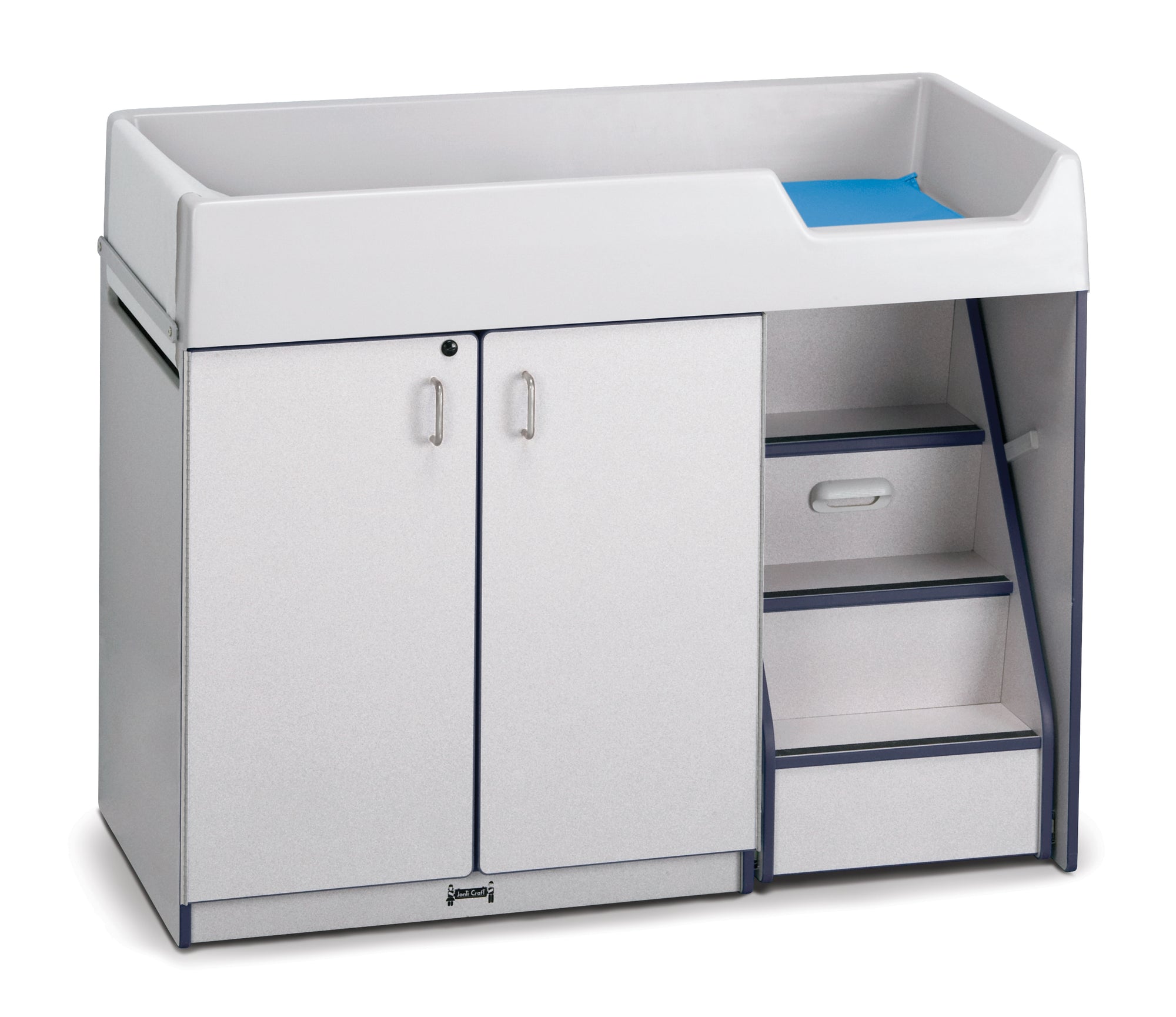 #1299 Rainbow Accents® Diaper Changer W/Stairs - Right