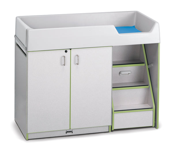 #1299 Rainbow Accents® Diaper Changer W/Stairs - Right
