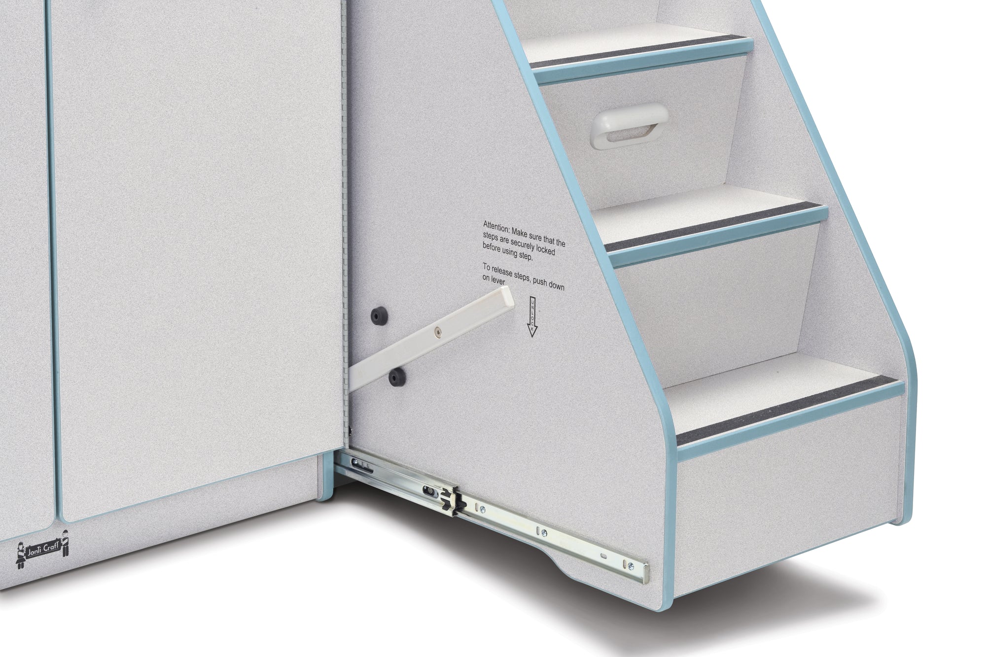 #1299 Rainbow Accents® Diaper Changer W/Stairs - Right