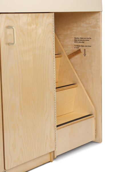 #1296 Jonti-Craft® Diaper Changer W/Stairs - Left