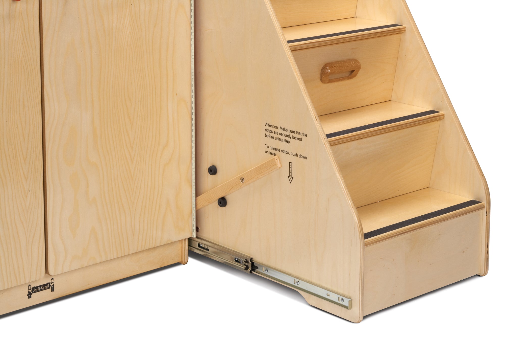 #1296 Jonti-Craft® Diaper Changer W/Stairs - Left