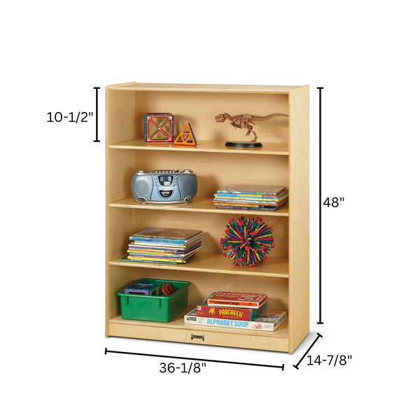#1300 Jonti-Craft® Tall Fixed Straight-Shelf Bookcase