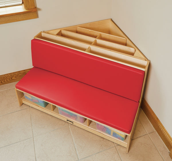 #1331 Jonti-Craft® Corner Literacy Nook - Red