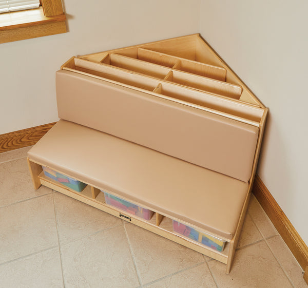 #49034 Jonti-Craft® Corner Literacy Nook - Wheat