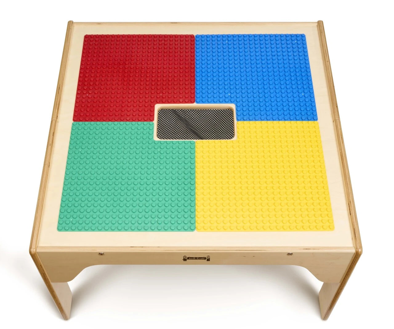 Kids DUPLO® Compatible Wood Square Storage Table