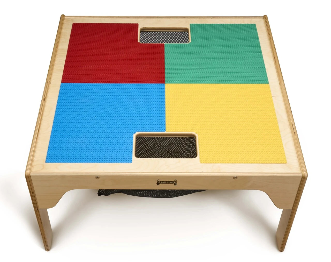 Kids LEGO® Compatible Wood Short Dual Storage Table