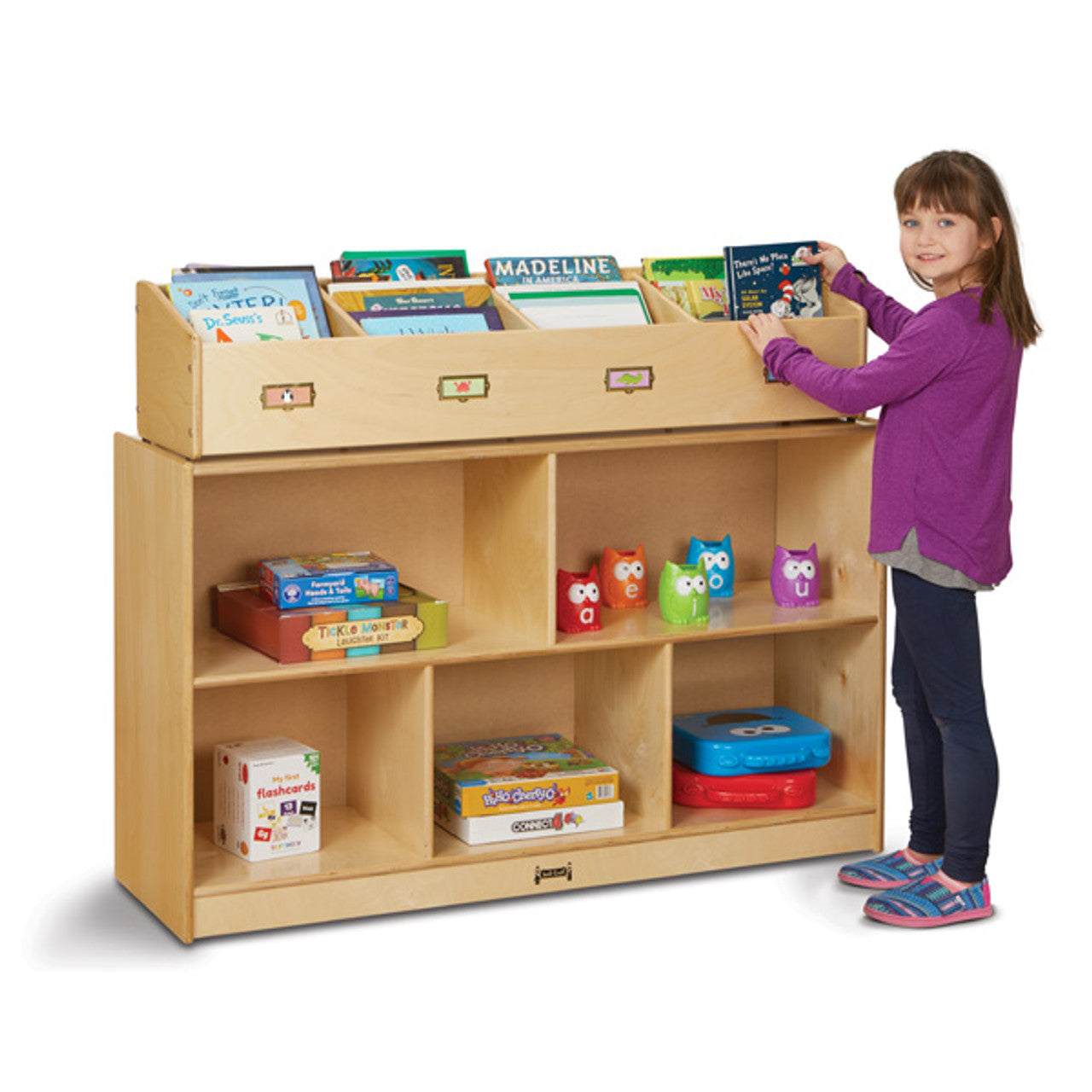 #59822 Jonti-Craft® Organizador de libros de mesa - 4 secciones