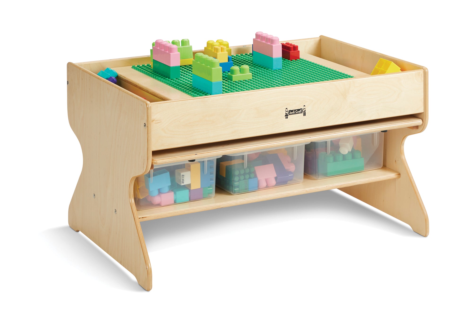 #49039 Jonti-Craft® Deluxe Building Table  - Preschool Brick Compatible