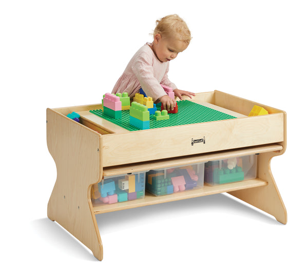 #49039 Jonti-Craft® Deluxe Building Table  - Preschool Brick Compatible