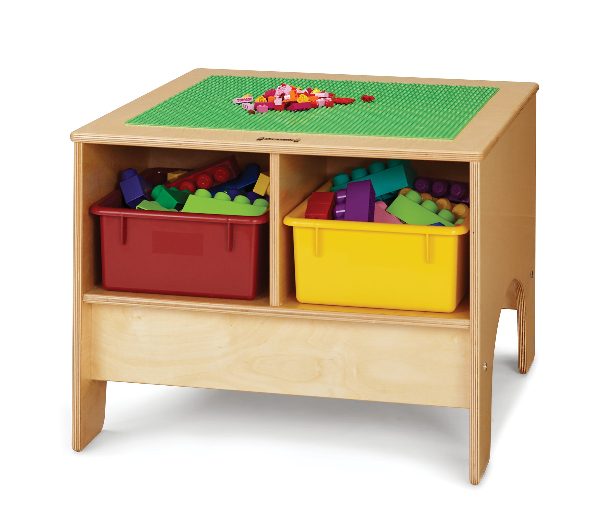 #1483 Jonti-Craft® KYDZ Building Table - Lego® Compatible With Colored Tubs