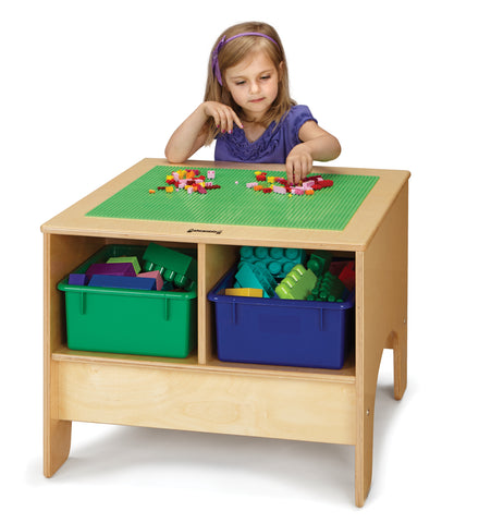 #1483 Jonti-Craft® KYDZ Building Table - Lego® Compatible With Colored Tubs