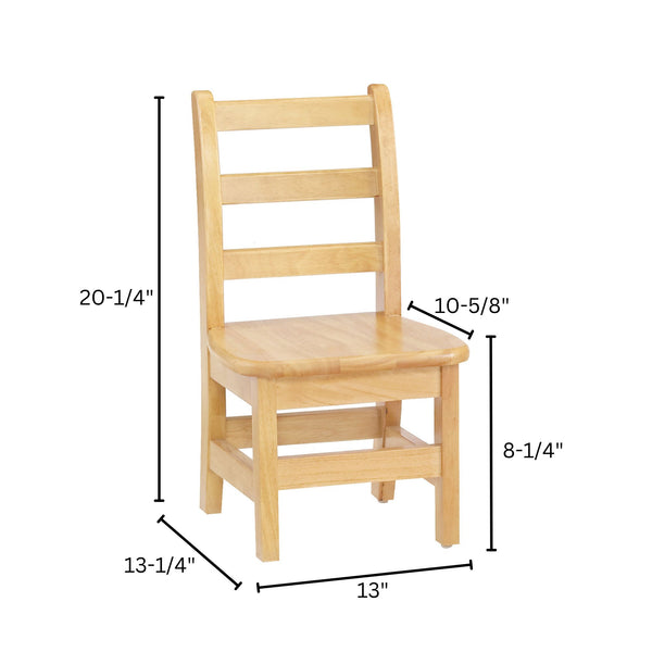 #1554 Jonti-Craft® KYDZ Ladderback Chair Pair - 8" Height