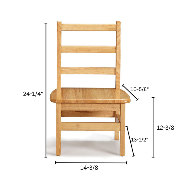#1558 Jonti-Craft® KYDZ Ladderback Chair Pair - 12" Height