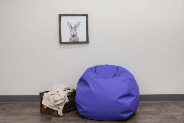 #59475 35" Round Bean Bag - Purple