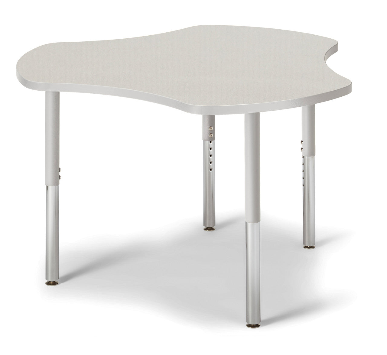 #59824 Berries® Collaborative Hub Table - 44" X 47" - Gray/Gray