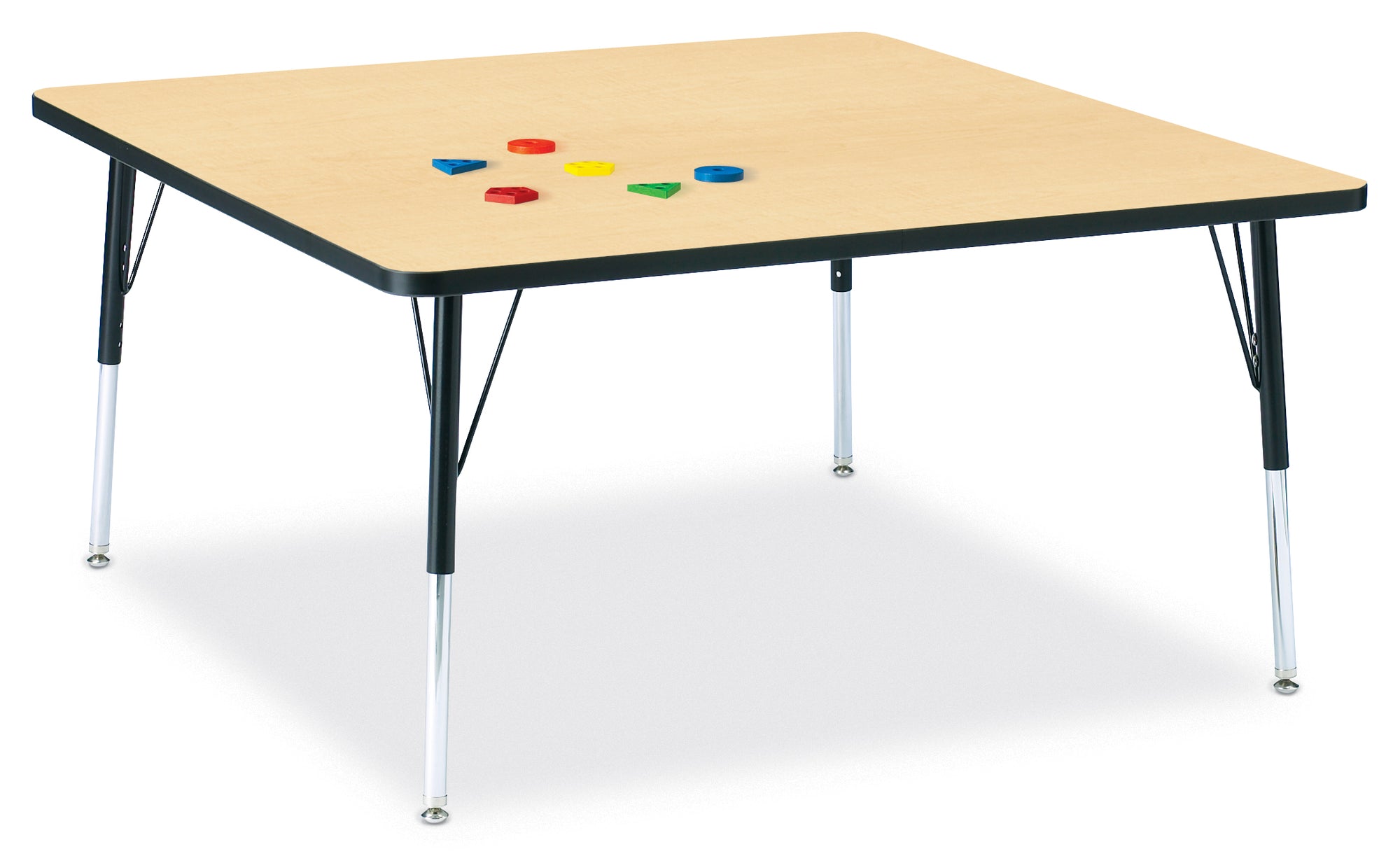 #1607 Berries® Square Activity Table - 48" X 48", 15" - 24" Ht