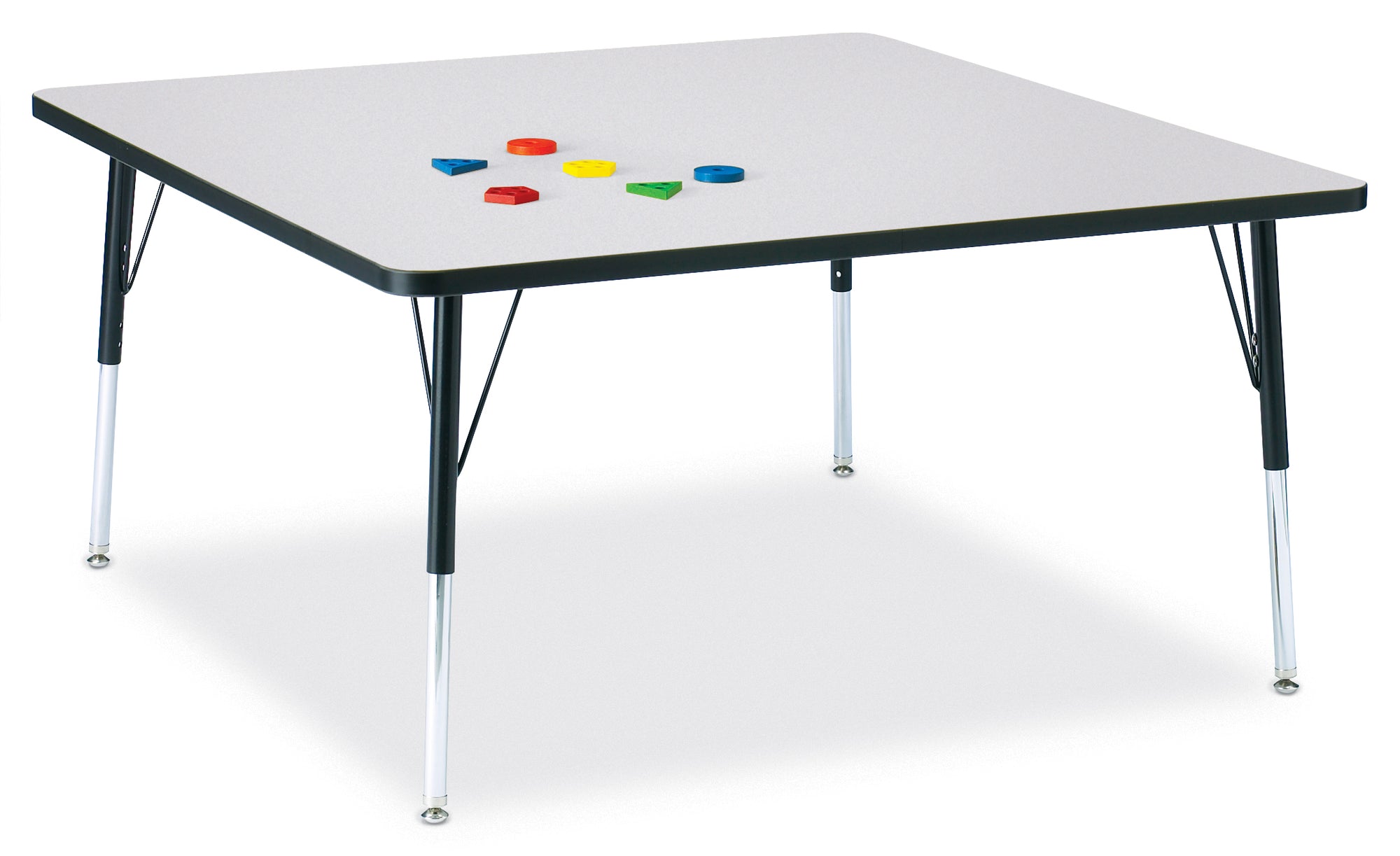 #1607 Berries® Square Activity Table - 48" X 48", 15" - 24" Ht