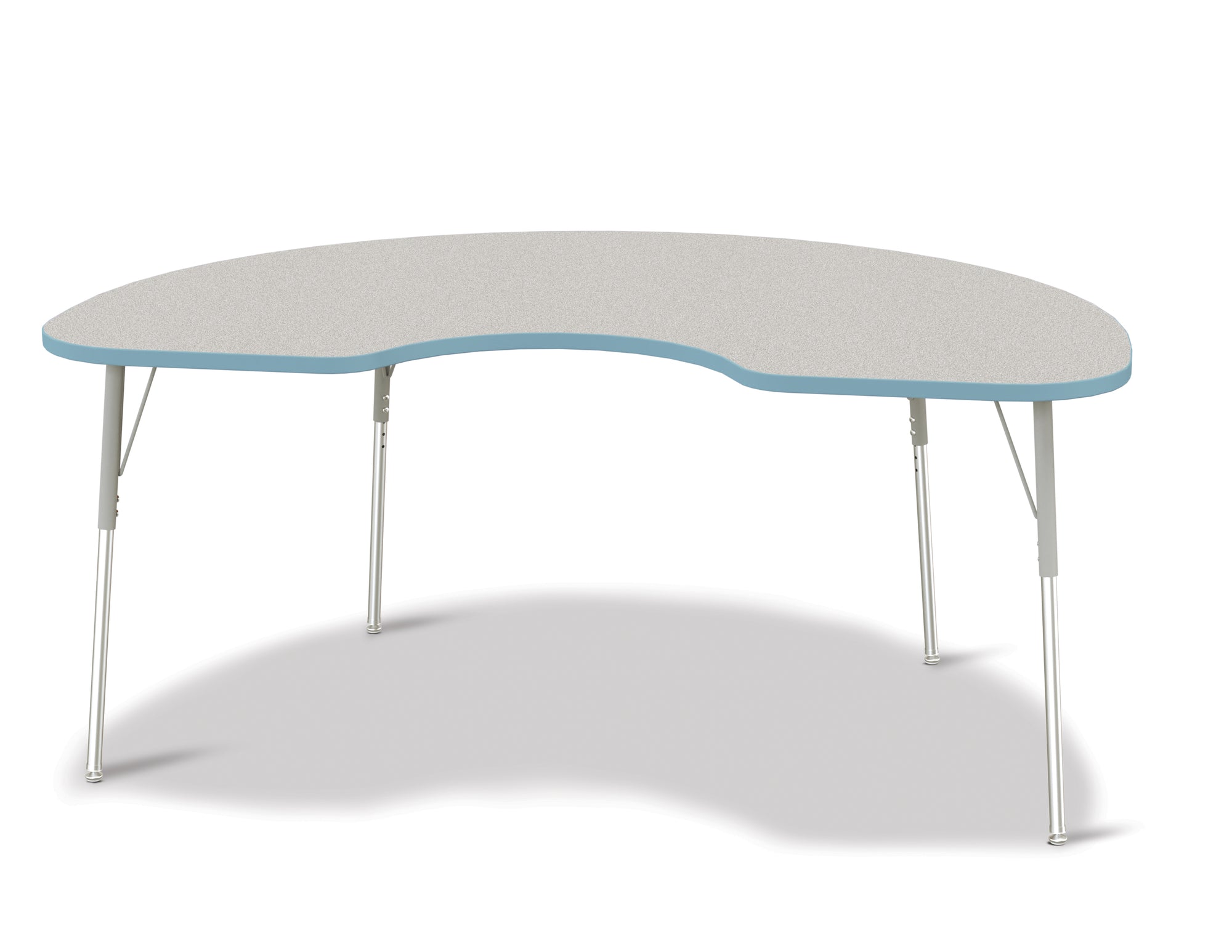 #1611 RA  KYDZ ACTIVITY TABLE - KIDNEY - 48" x 72", 15" - 24" HT