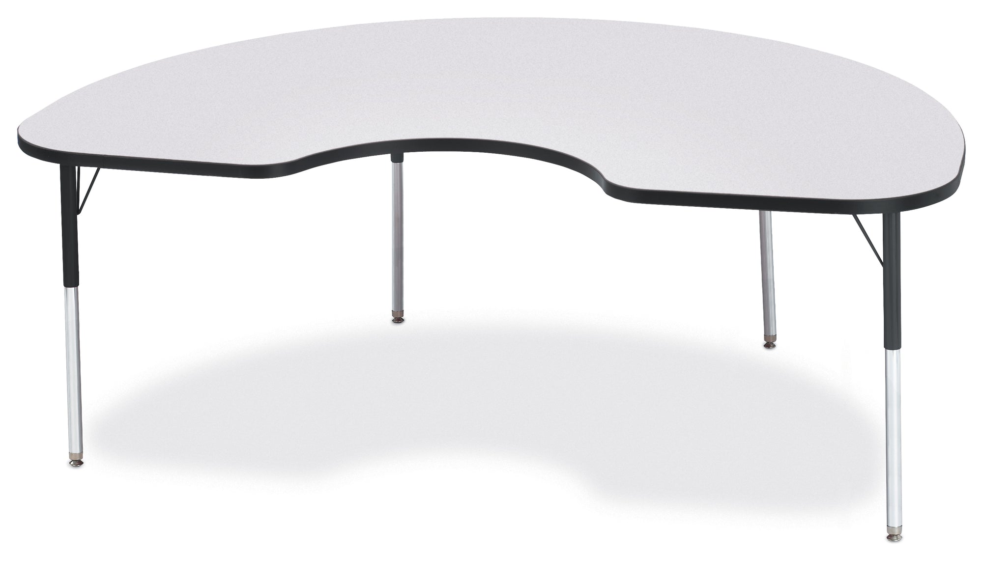 #1611 RA  KYDZ ACTIVITY TABLE - KIDNEY - 48" x 72", 15" - 24" HT