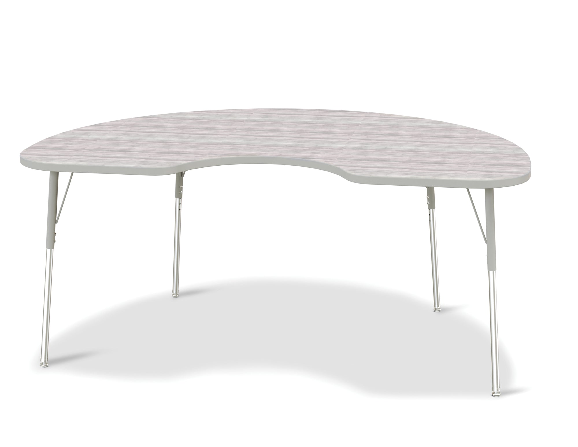 #1611 RA  KYDZ ACTIVITY TABLE - KIDNEY - 48" x 72", 15" - 24" HT