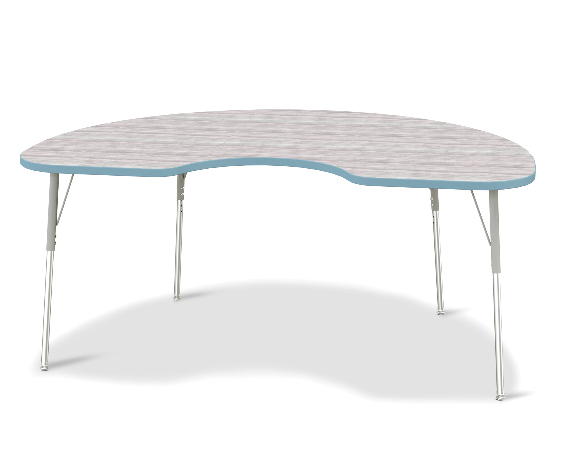 #1611 RA  KYDZ ACTIVITY TABLE - KIDNEY - 48" x 72", 15" - 24" HT