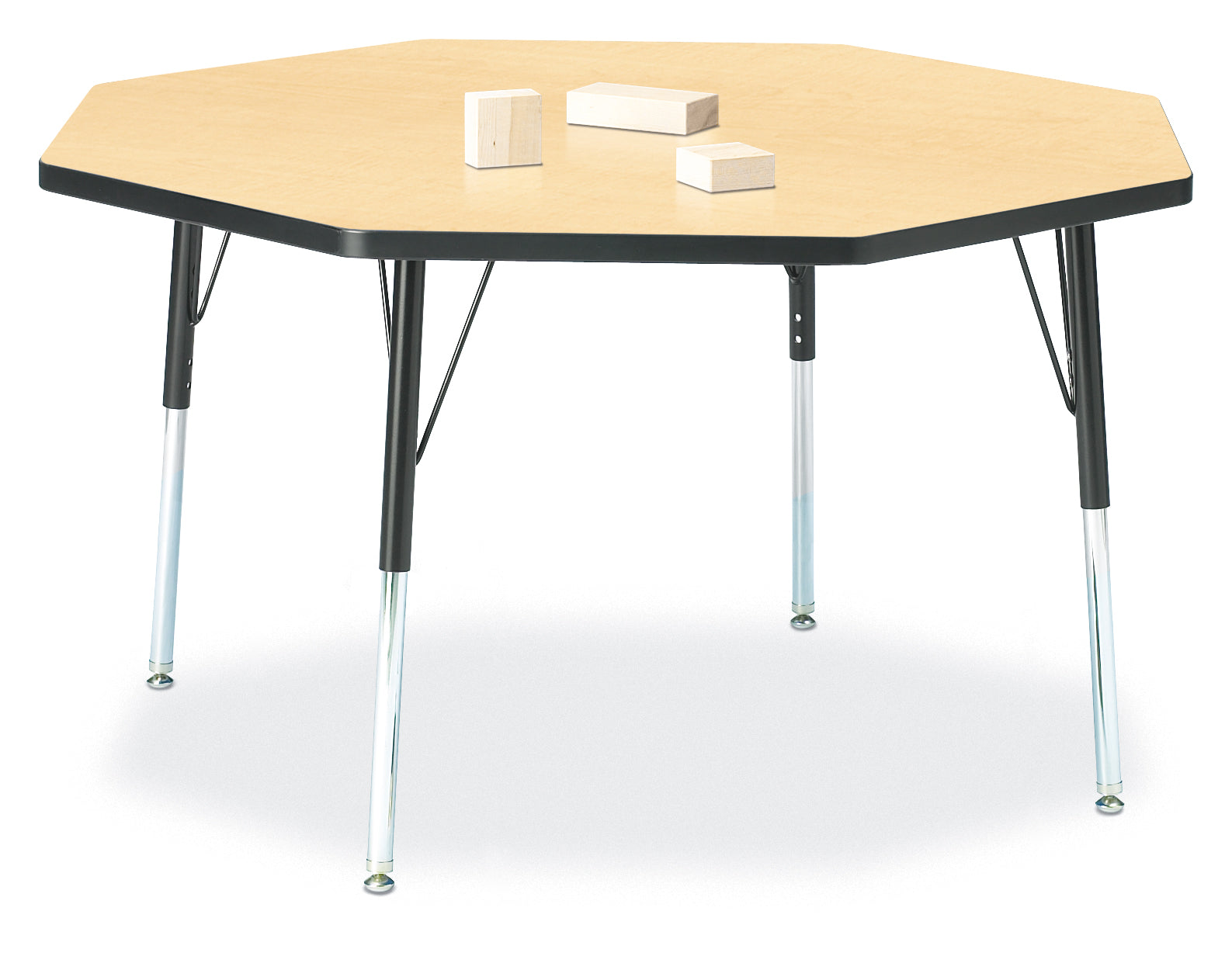 #1615 Berries® Octagon Activity Table - 48" X 48", 15" - 24" Ht