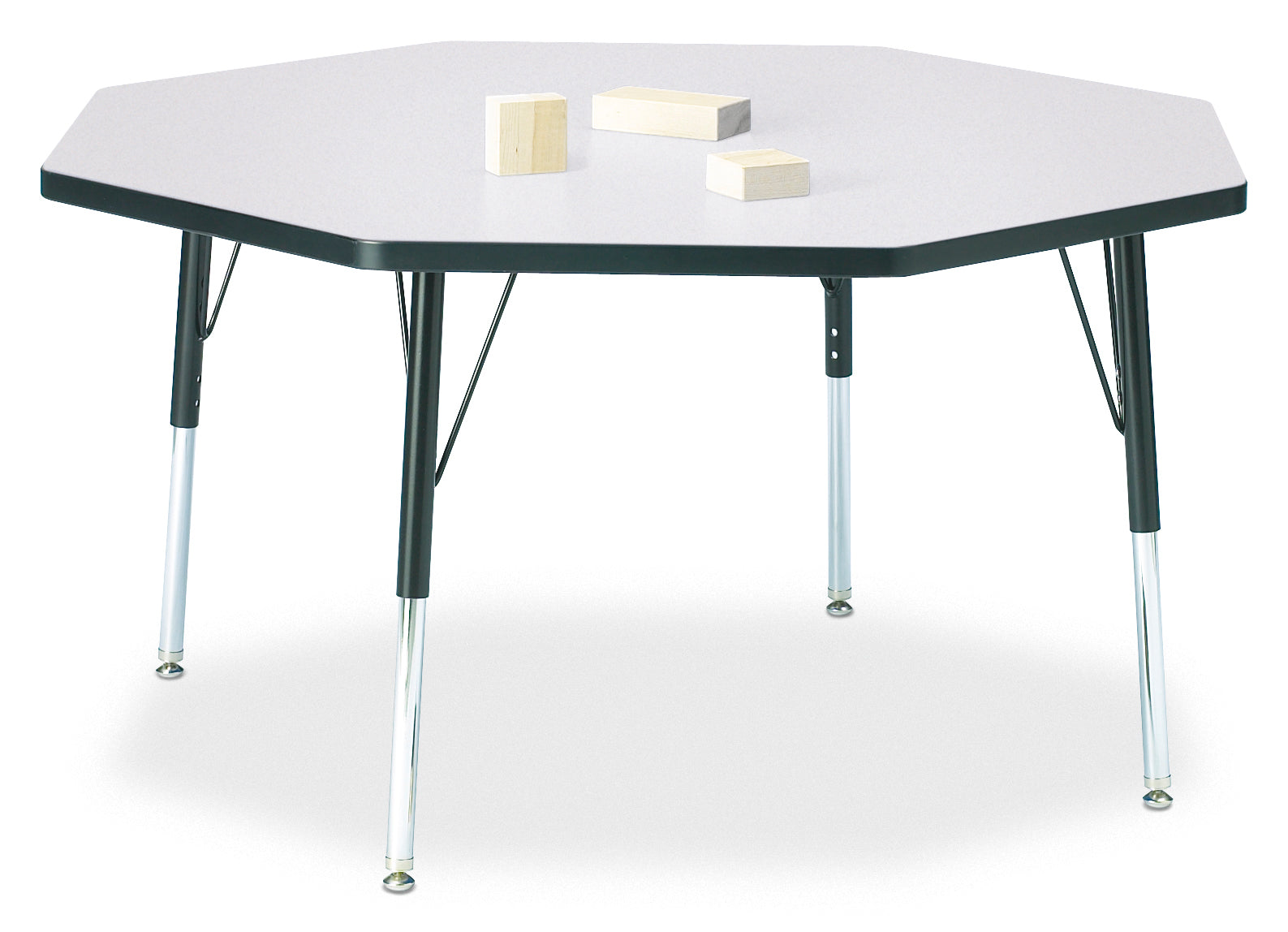 #1615 Berries® Octagon Activity Table - 48" X 48", 15" - 24" Ht
