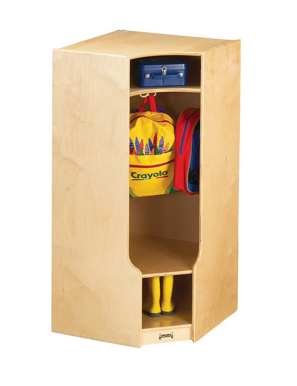 #1676 Jonti-Craft® Corner Coat Locker W/Step