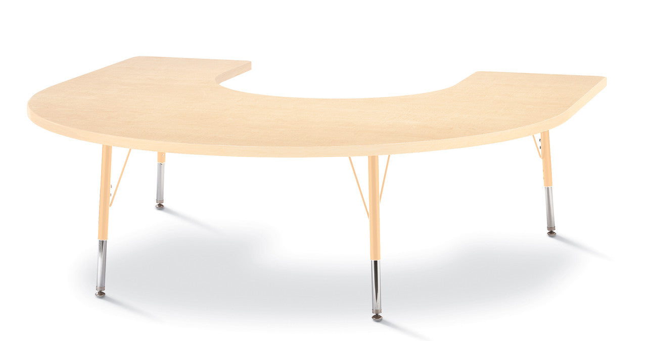 #1631 KYDZ ACTIVITY TABLE - HORSESHOE - 60" x 66", 15" - 24" HT