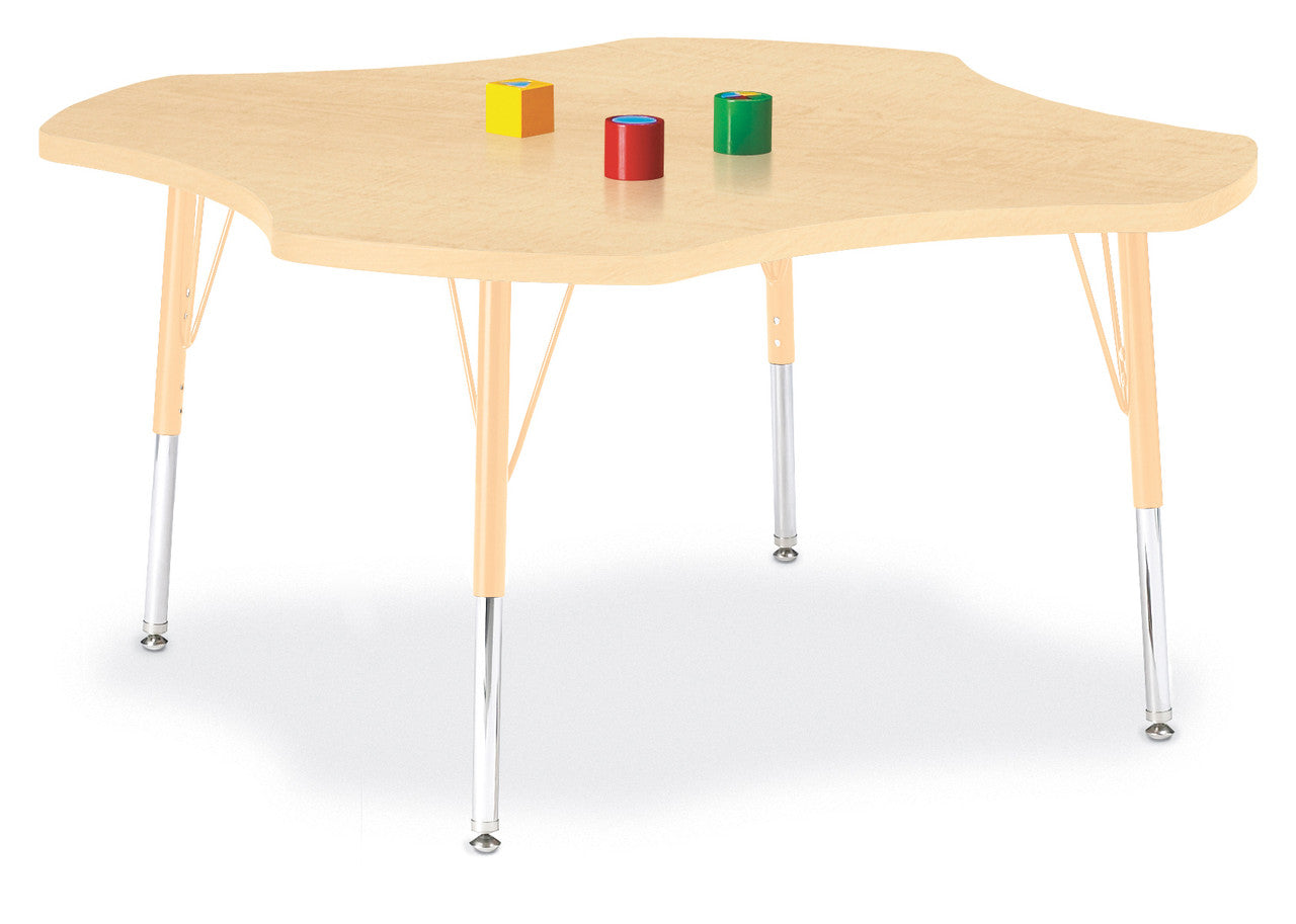 #1635 KYDZ ACTIVITY TABLE - FOUR LEAF - 48", 15" - 24" HT