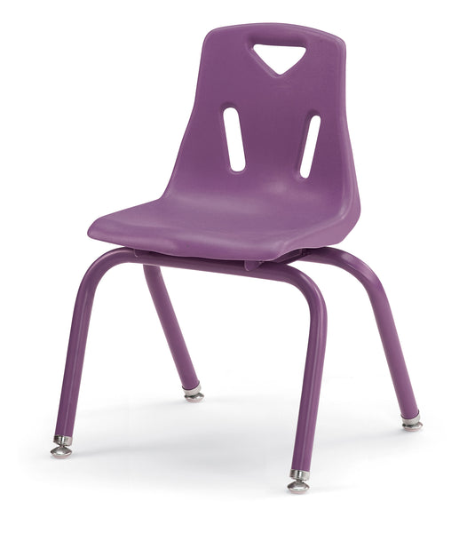 #1908 Berries® PLASTIC / STEEL CHAIR w/POWDER COATED LEGS - 14" HEIGHT