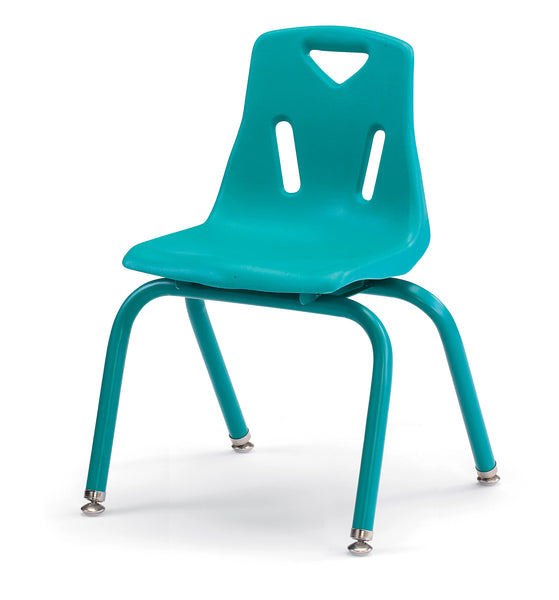 #1908 Berries® PLASTIC / STEEL CHAIR w/POWDER COATED LEGS - 14" HEIGHT