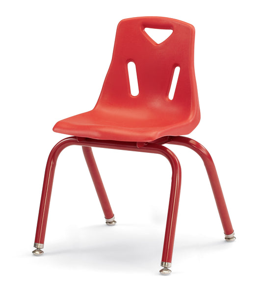#1908 Berries® PLASTIC / STEEL CHAIR w/POWDER COATED LEGS - 14" HEIGHT