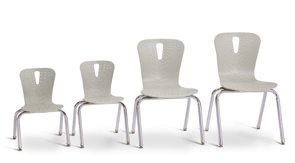 #59862 Berries® Flow Chair - 16" Seat Height - Gray