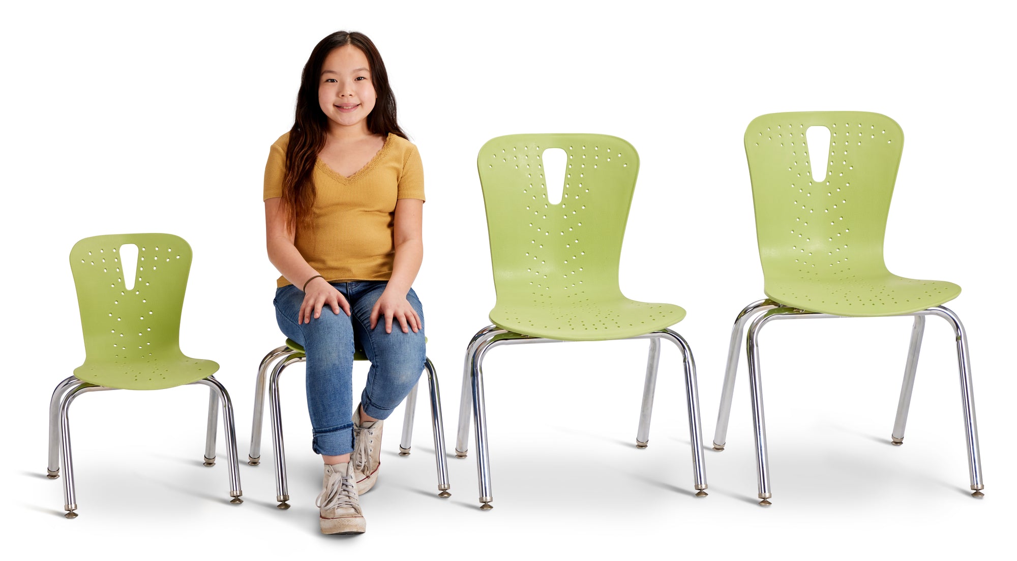 Silla Berries® Flow n.° 59864 - Altura del asiento: 16" - Color lima