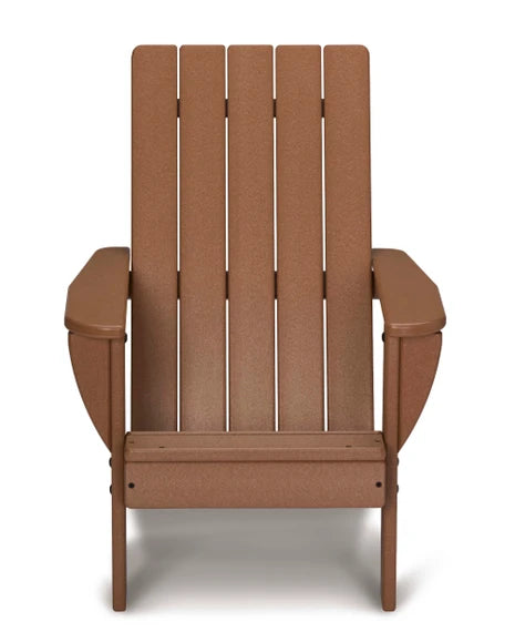 EverPlay® Kids HDPE Plastic Brown Adirondack Outdoor Patio Chair