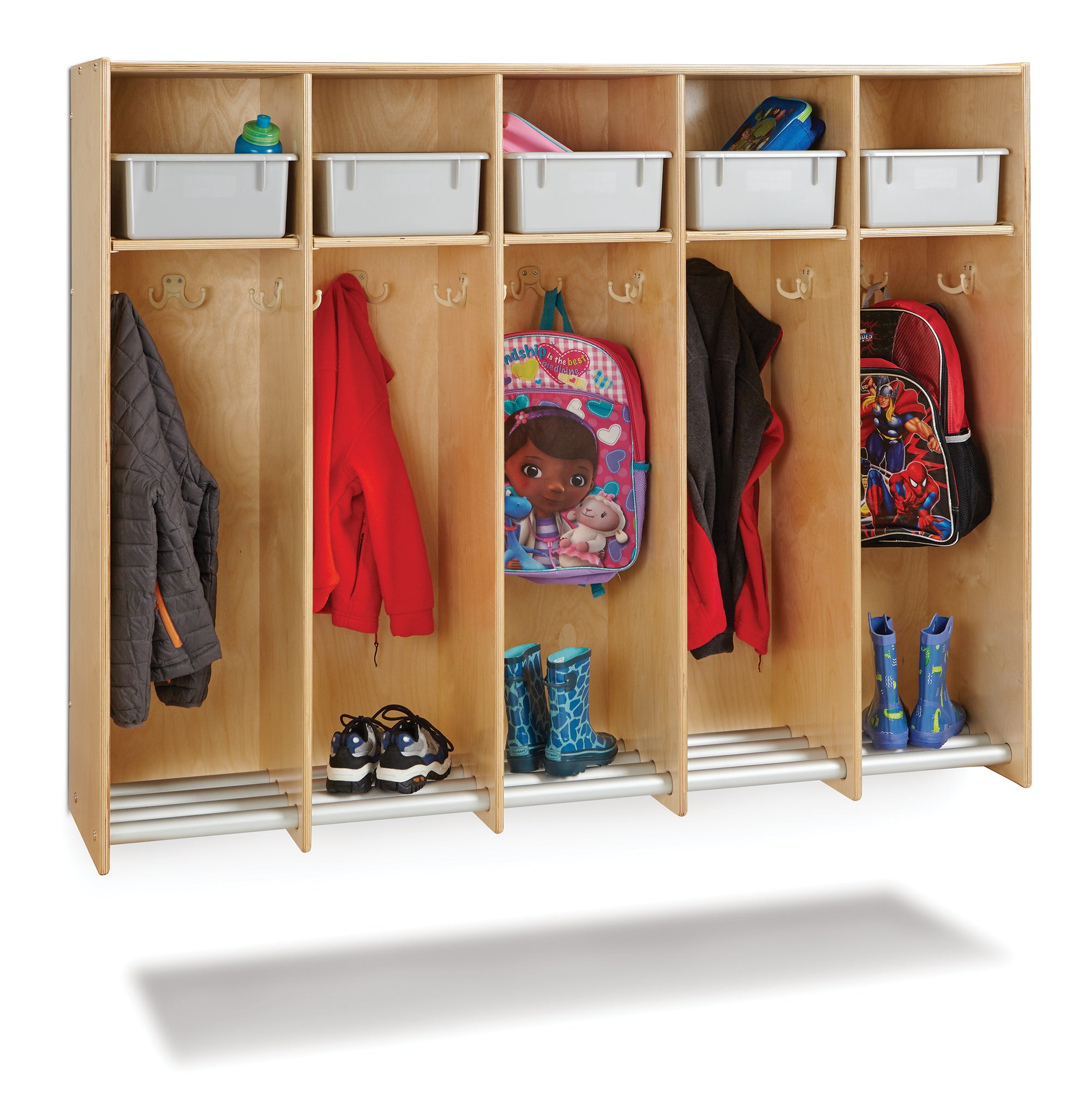 #47641 Jonti-Craft® 5 Section Hanging Locker - without Tubs
