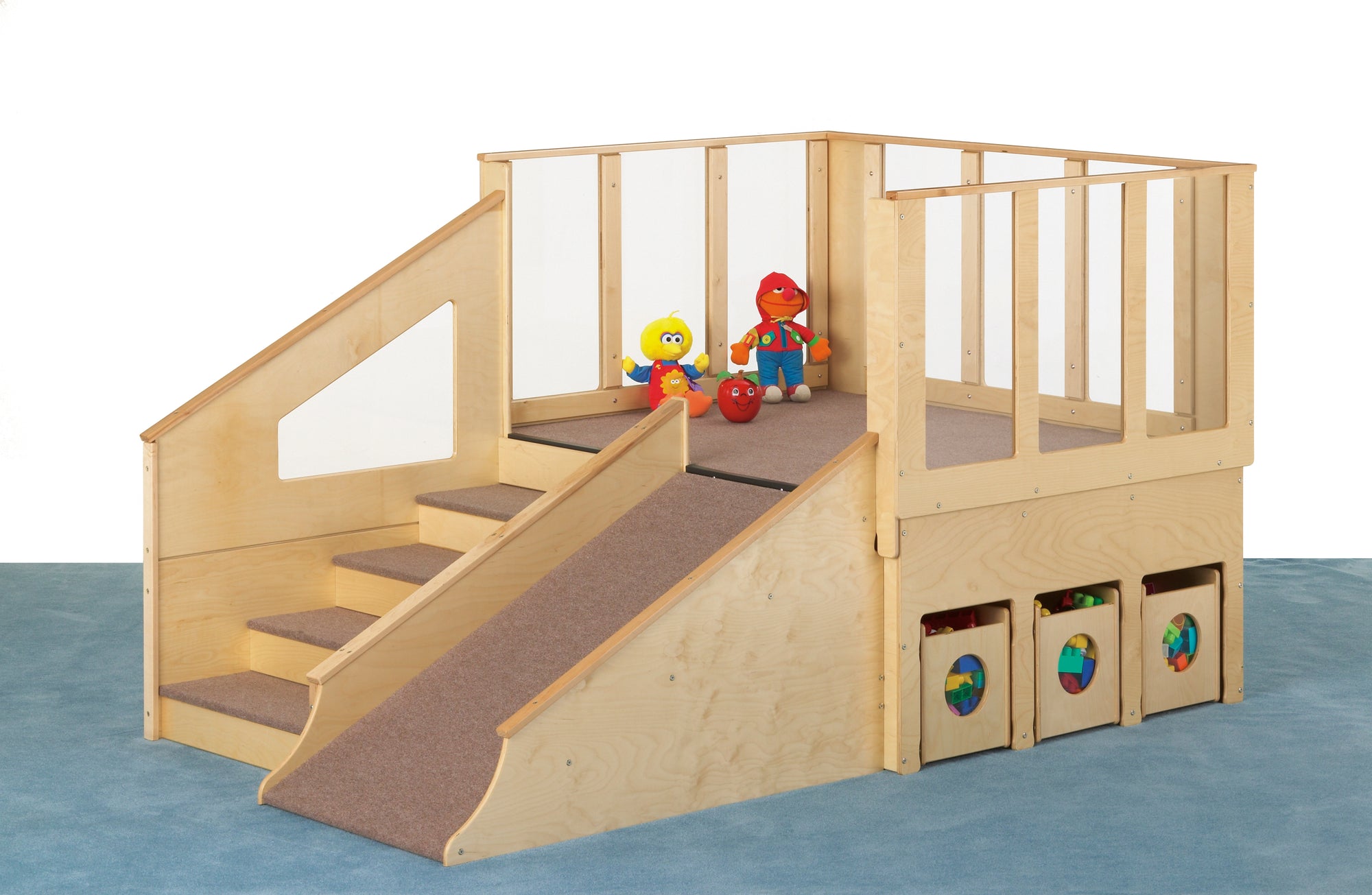 #2016 Jonti-Craft® Tiny Tots Loft - 12-24 meses con contenedores