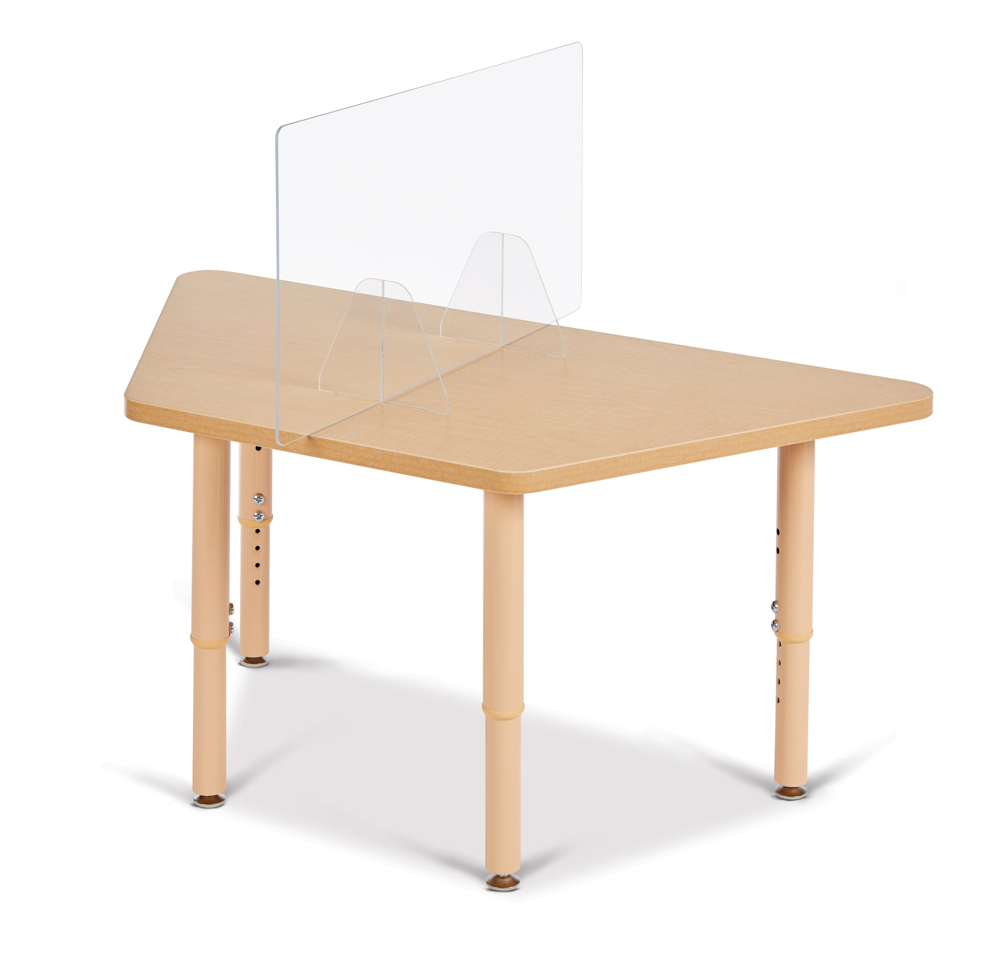 #51393 Jonti-Craft® - Divisores de mesa transparentes - 2 estaciones - 30" x 8" x 16"