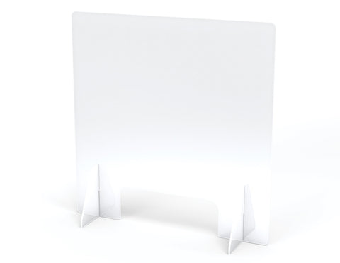#58943 Jonti-Craft® See-Thru Table Divider Shields - 2 Station with Opening - 23.5" x 8" x 23.5"