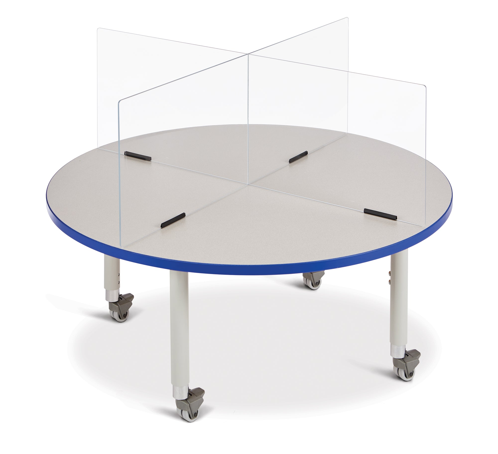 #51396 Jonti-Craft® - Divisores de mesa transparentes - 4 estaciones - 47.5" x 29.5" x 16"