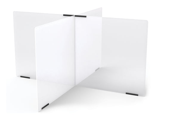 #59043 Jonti-Craft® See-Thru Table Divider Shields - 4 Station - 47.5" x 47.5" x 24"