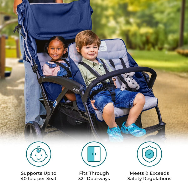 #59330 Odyessy Quad Stroller, Blue/Gray