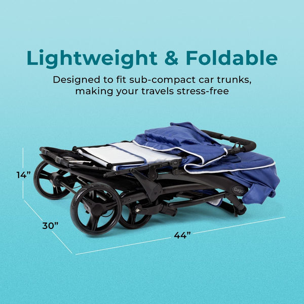 #59330 Odyessy Quad Stroller, Blue/Gray