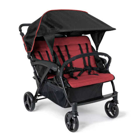 #59331 Odyessy Quad Stroller, Red/Gray
