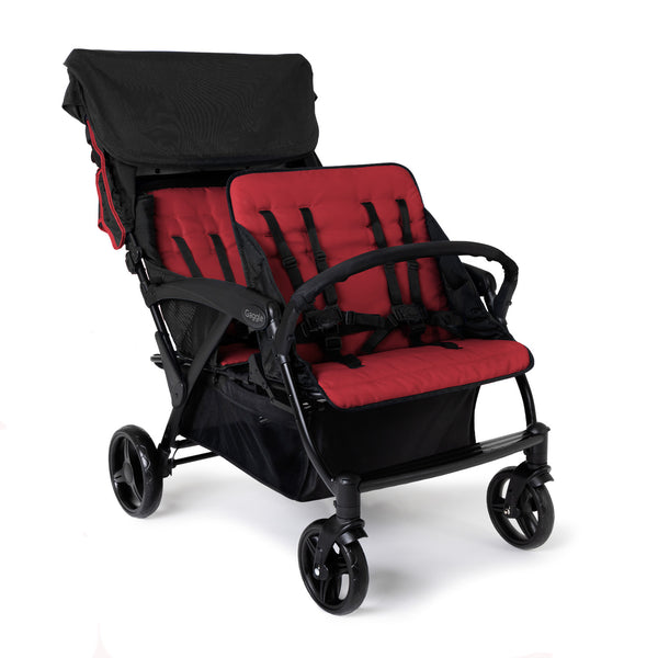 #59331 Odyessy Quad Stroller, Red/Gray