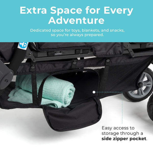 #59328 Compass Trio Stroller, Gray/Black