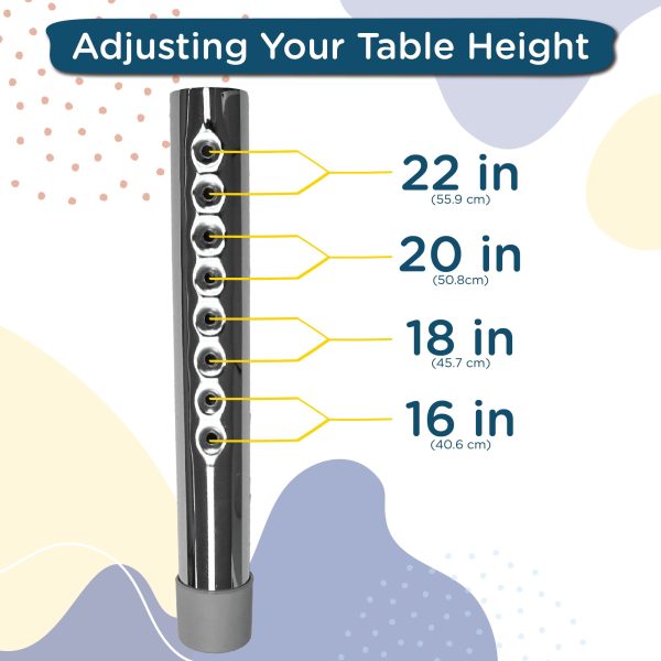 #59394 AS WE GROW Oak Black Rectangular Adjustable Table - 24" x 48"